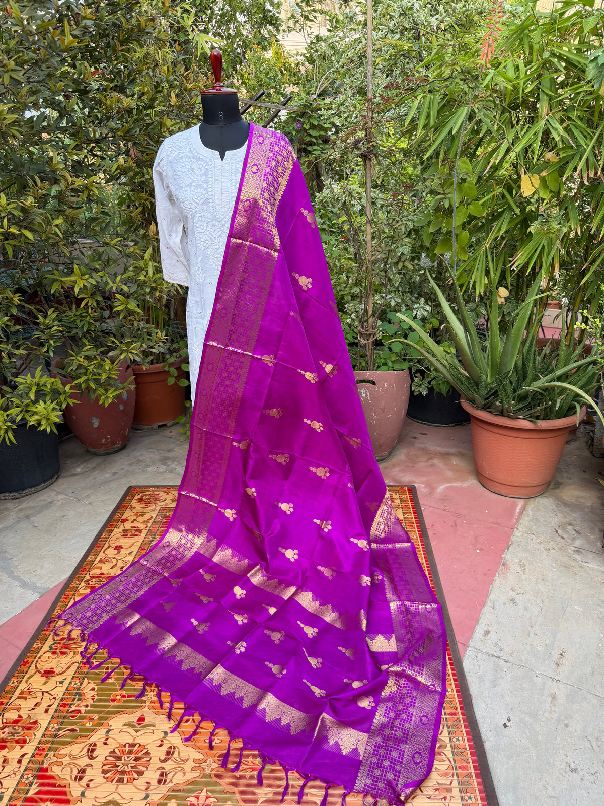 Venkatagiri pure silk dupatta