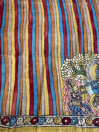 Penkalamkari silkcotton blouse material