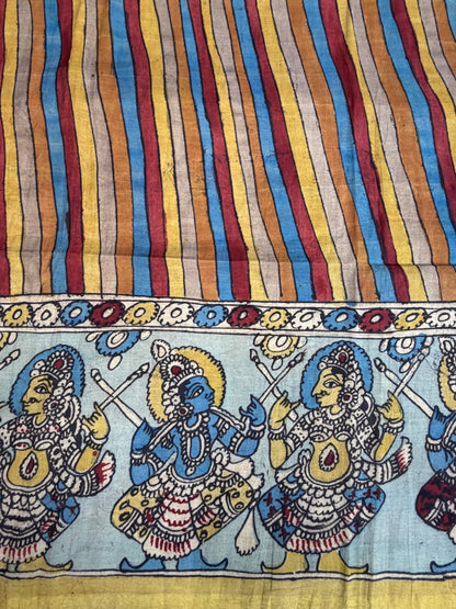 Penkalamkari silkcotton blouse material