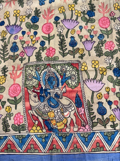 Penkalamkari silkcotton blouse material
