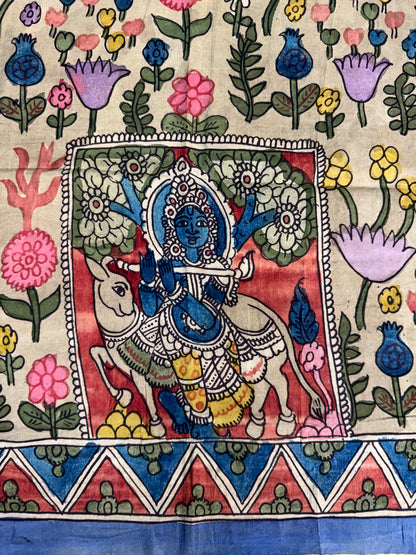Penkalamkari silkcotton blouse material