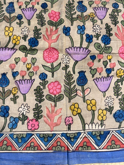 Penkalamkari silkcotton blouse material