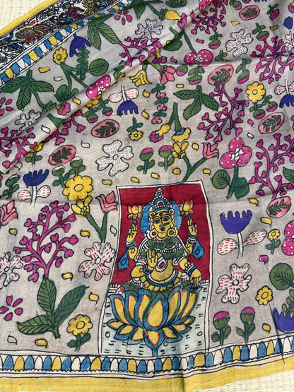 Penkalamkari silkcotton blouse material