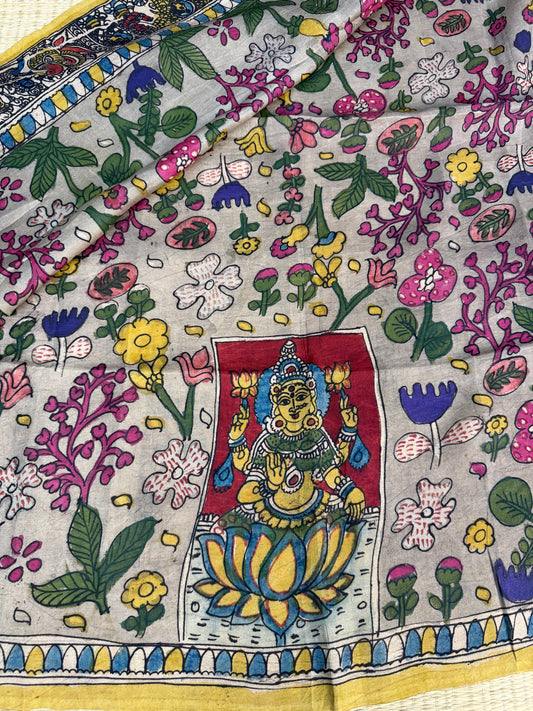 Penkalamkari silkcotton blouse material