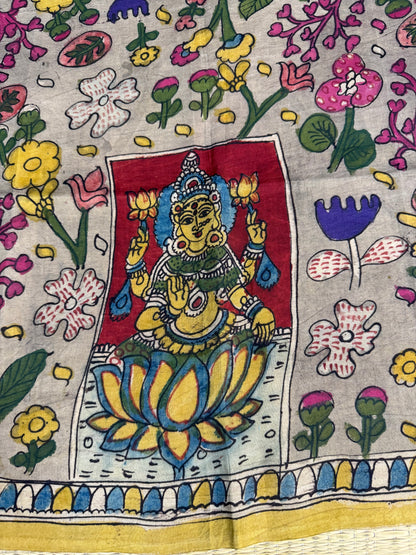 Penkalamkari silkcotton blouse material