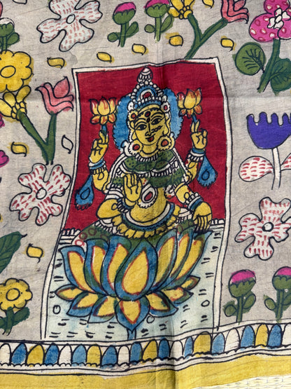 Penkalamkari silkcotton blouse material
