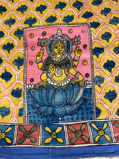 Penkalamkari silkcotton blouse material