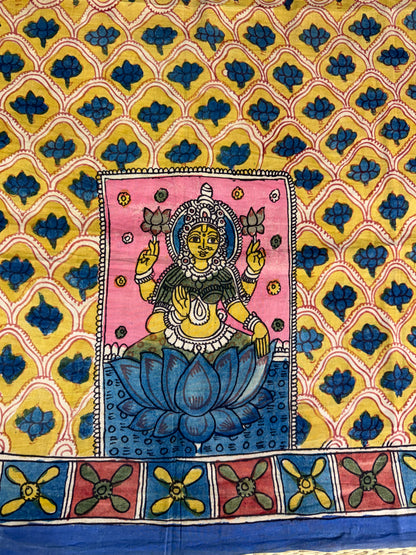 Penkalamkari silkcotton blouse material