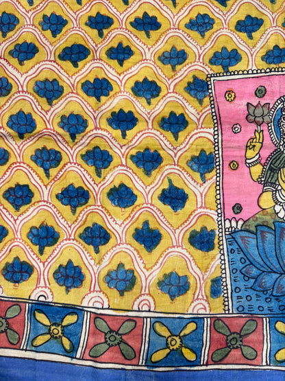 Penkalamkari silkcotton blouse material