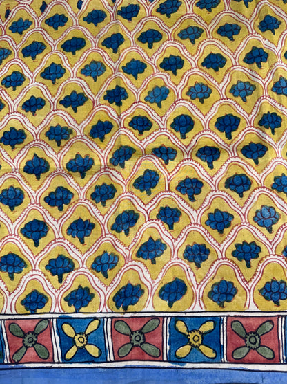 Penkalamkari silkcotton blouse material