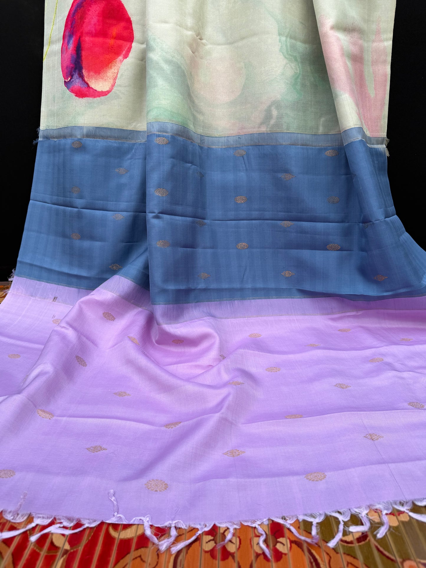 Pure Silk Kanjeeveram with digital print