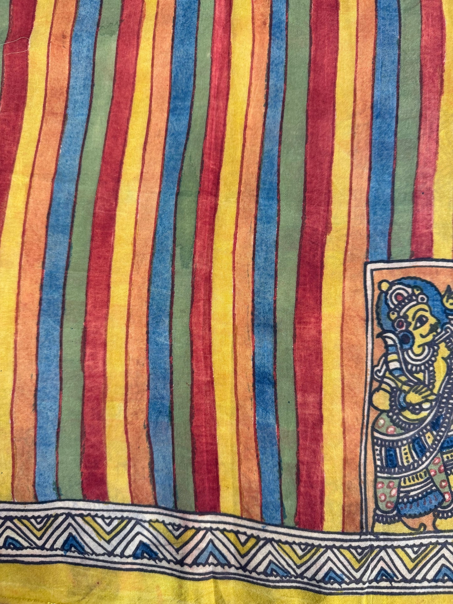 Penkalamkari silkcotton blouse material