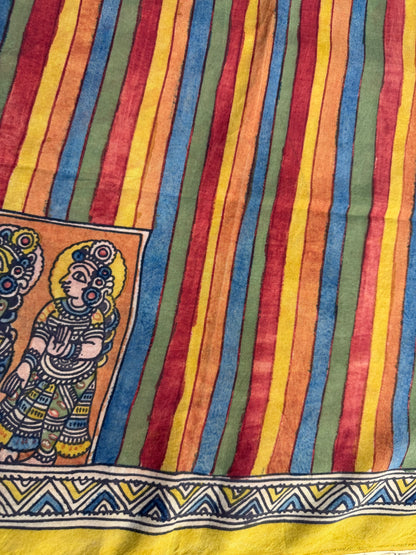 Penkalamkari silkcotton blouse material