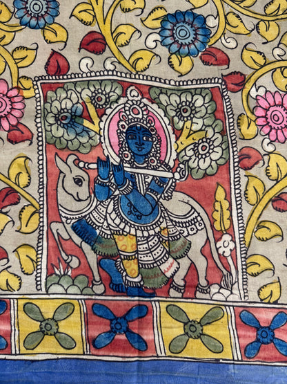 Penkalamkari silkcotton blouse material