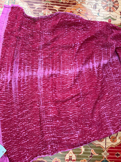 Pure silk tussar georgette benaras sarees