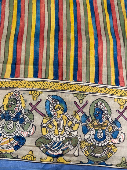 Penkalamkari silkcotton blouse material