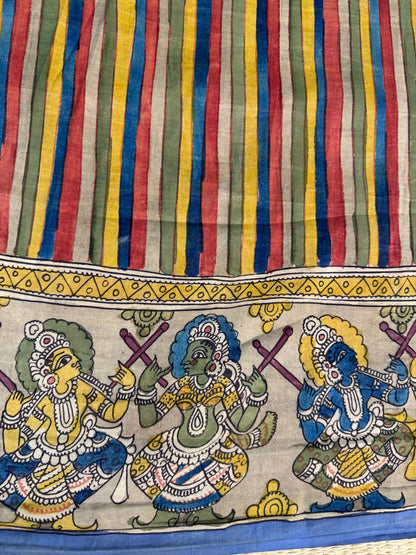 Penkalamkari silkcotton blouse material
