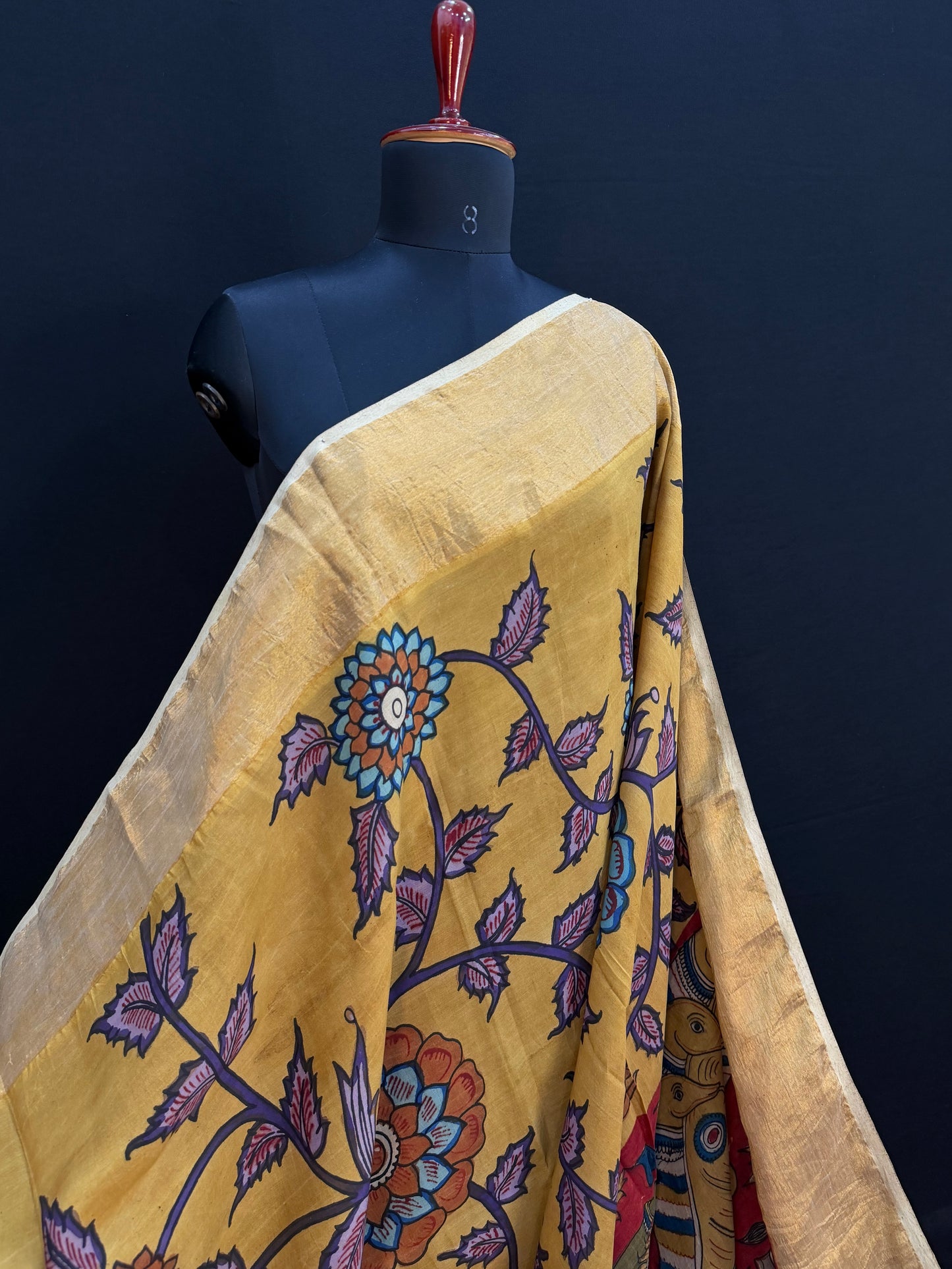 Silkcotton Penkalamkari Saree