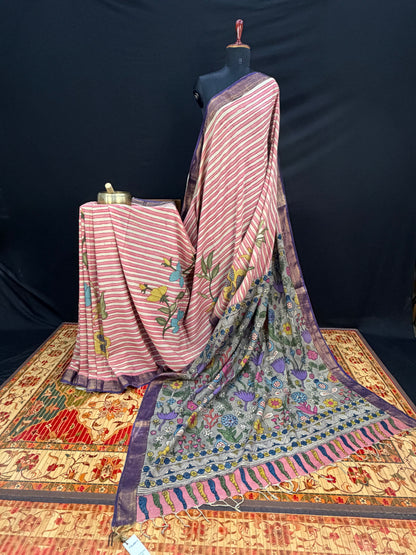 Silkcotton Penkalamkari Saree