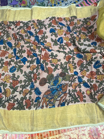 Silkcotton Penkalamkari Saree