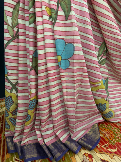 Silkcotton Penkalamkari Saree