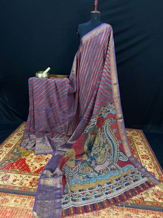 Silkcotton Penkalamkari Saree