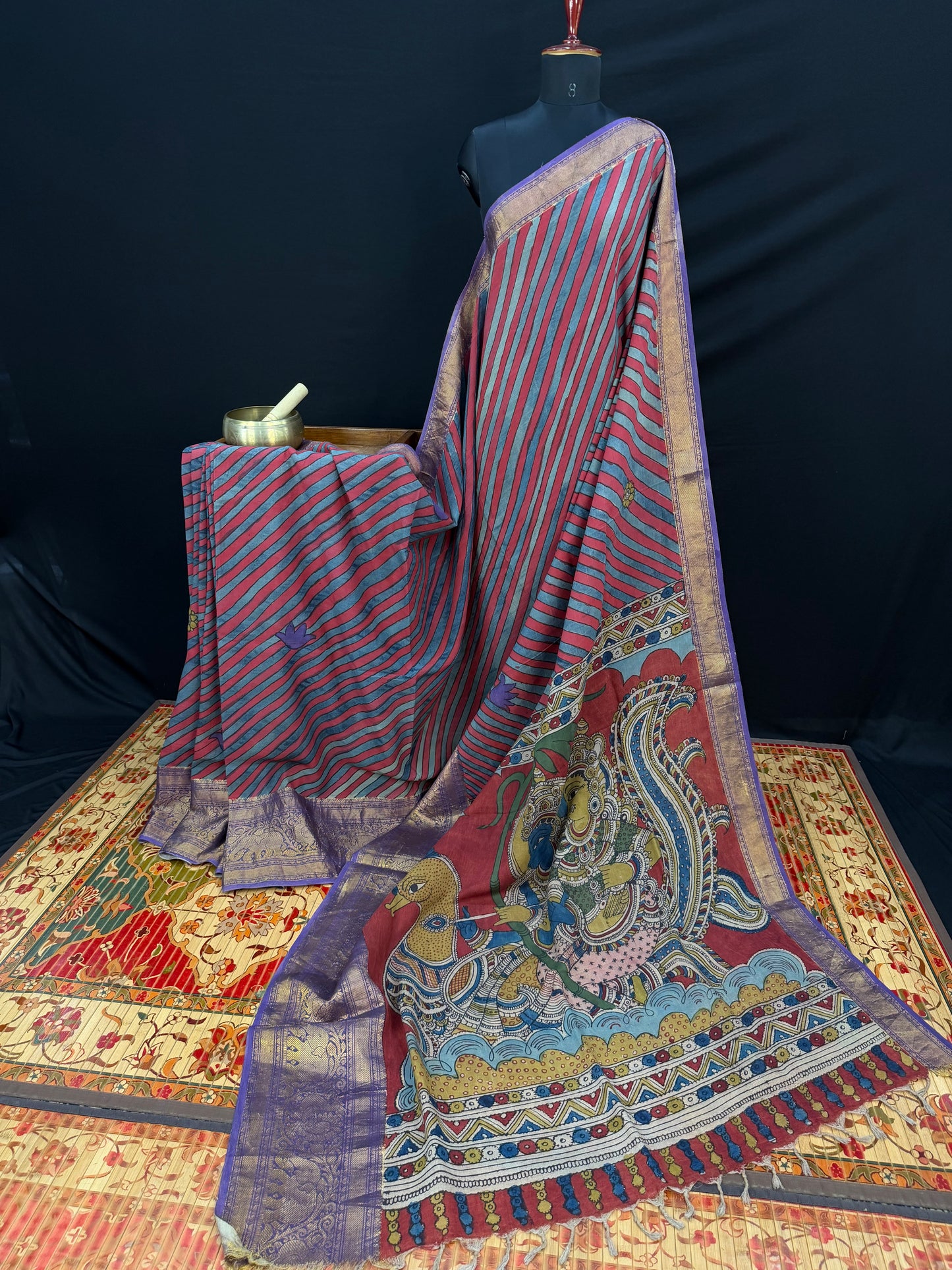 Silkcotton Penkalamkari Saree