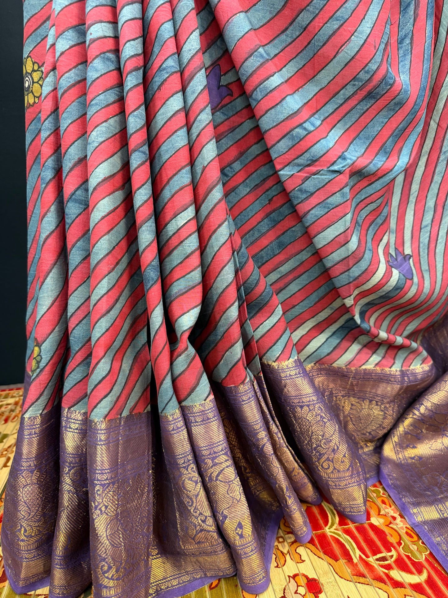 Silkcotton Penkalamkari Saree