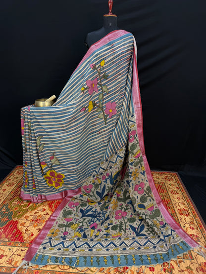 Silkcotton Penkalamkari Saree