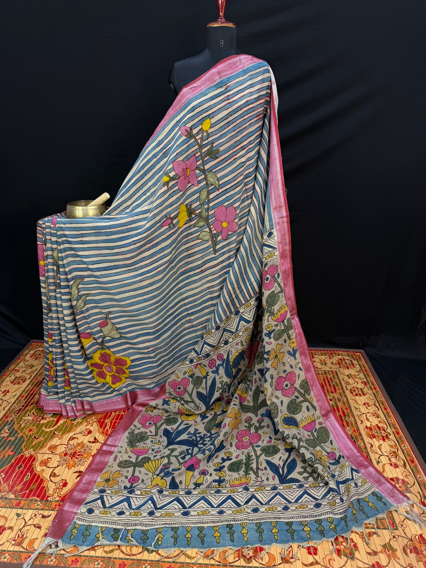 Silkcotton Penkalamkari Saree