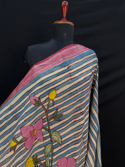 Silkcotton Penkalamkari Saree