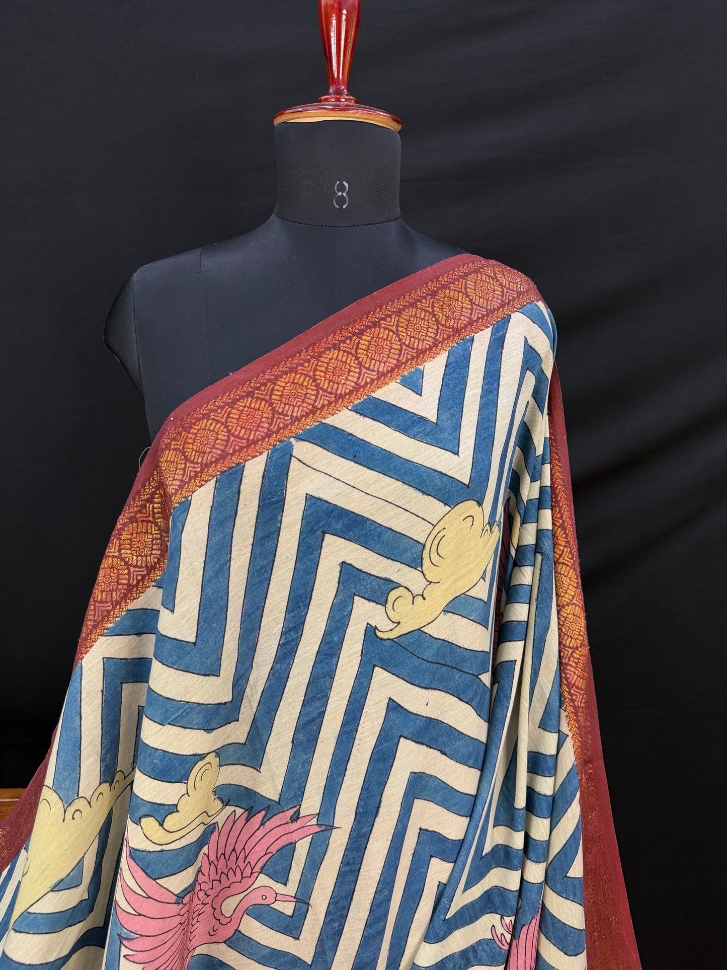 Silkcotton Penkalamkari Saree