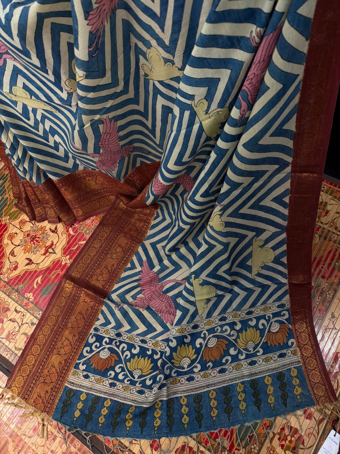 Silkcotton Penkalamkari Saree