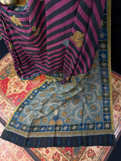Silkcotton Penkalamkari Saree