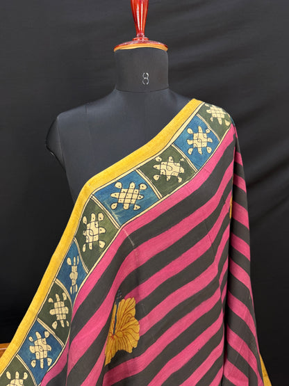 Silkcotton Penkalamkari Saree