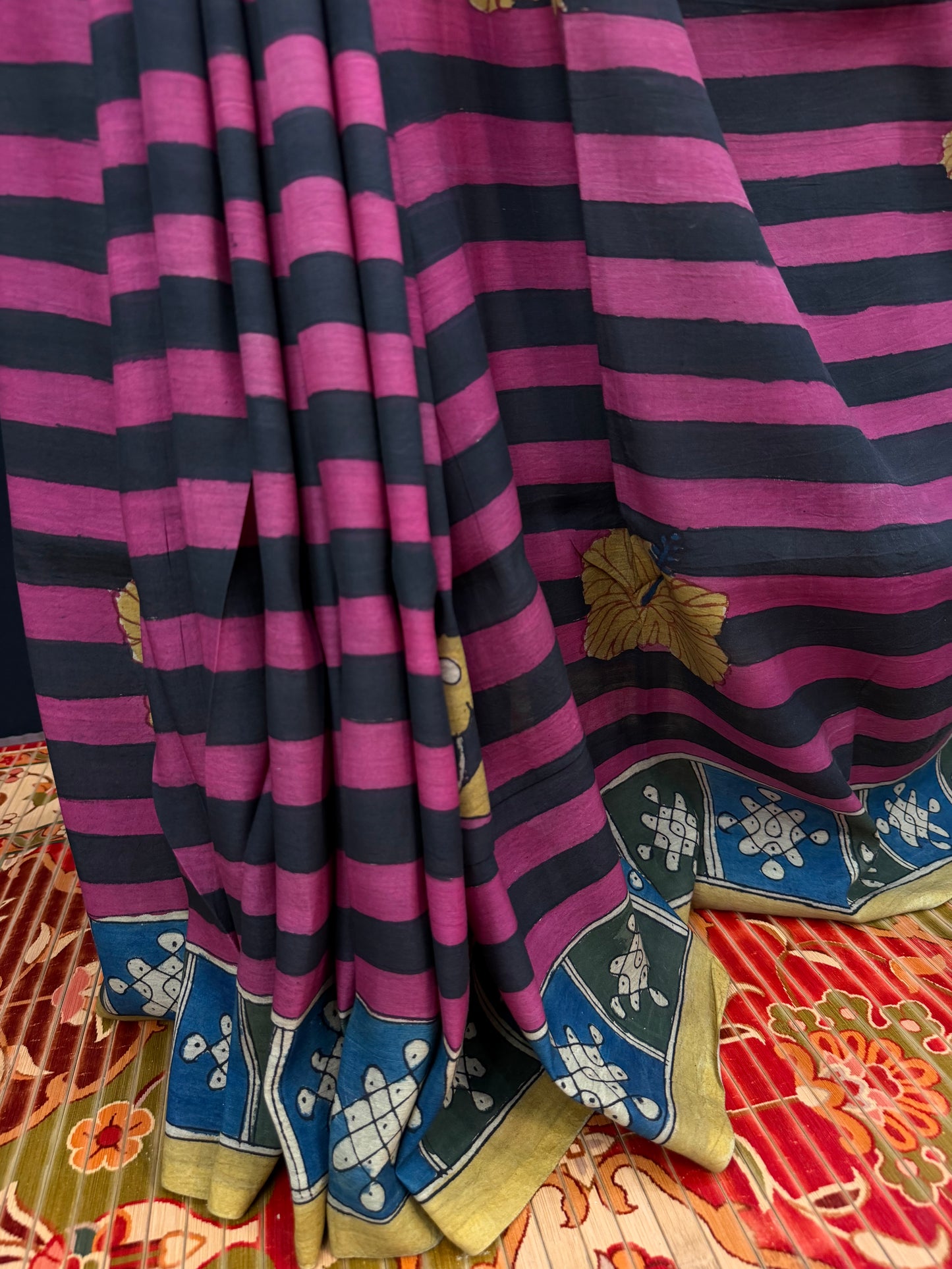 Silkcotton Penkalamkari Saree