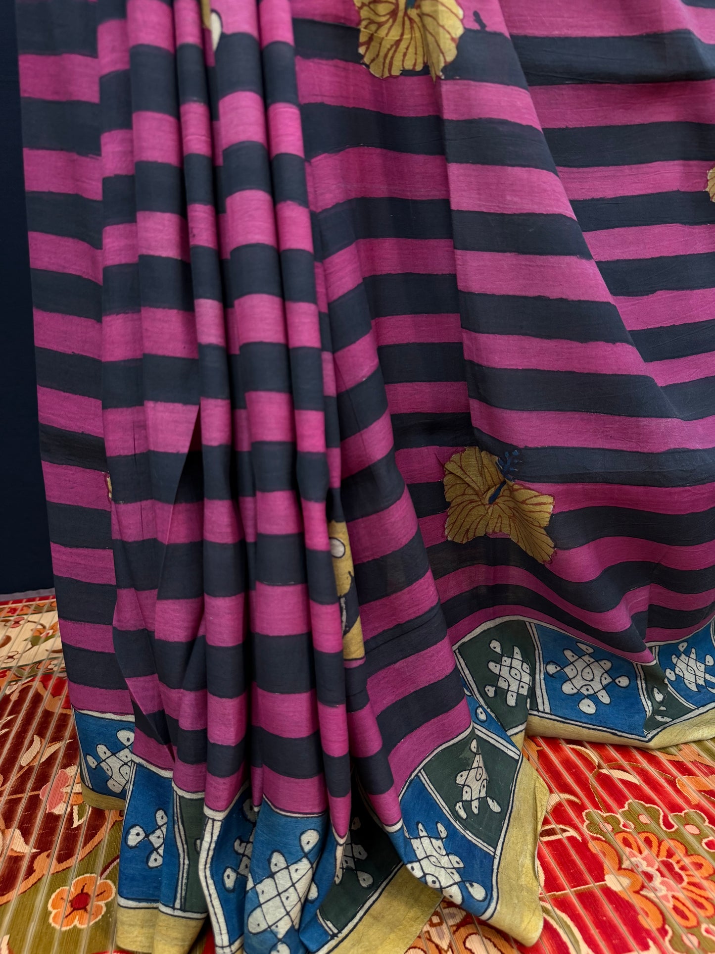 Silkcotton Penkalamkari Saree