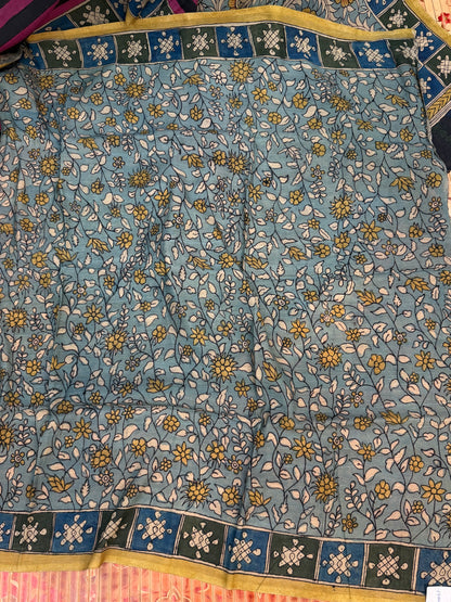 Silkcotton Penkalamkari Saree