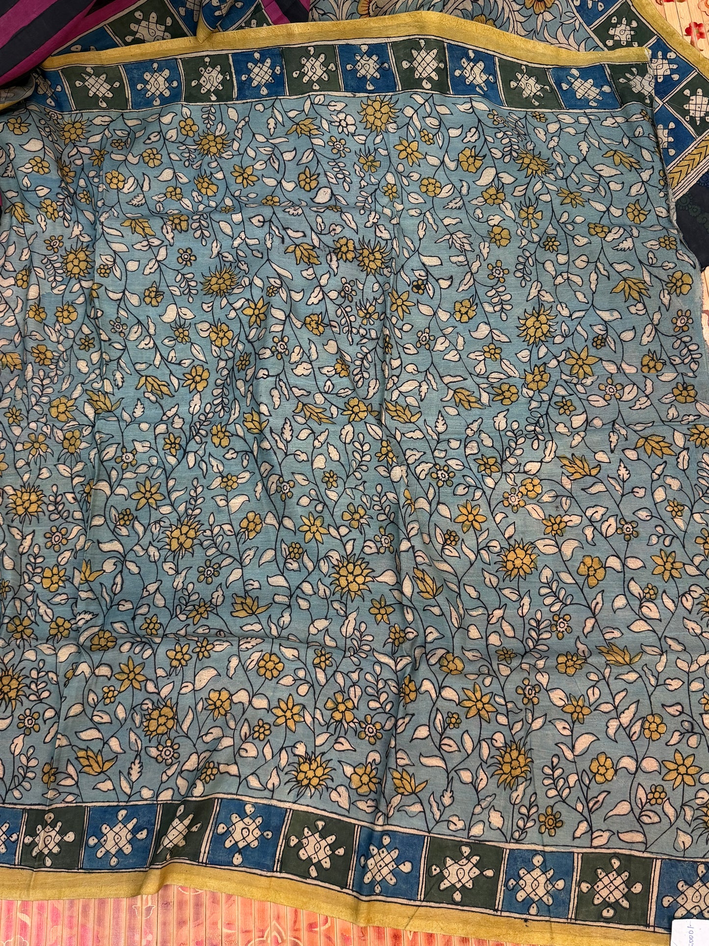 Silkcotton Penkalamkari Saree