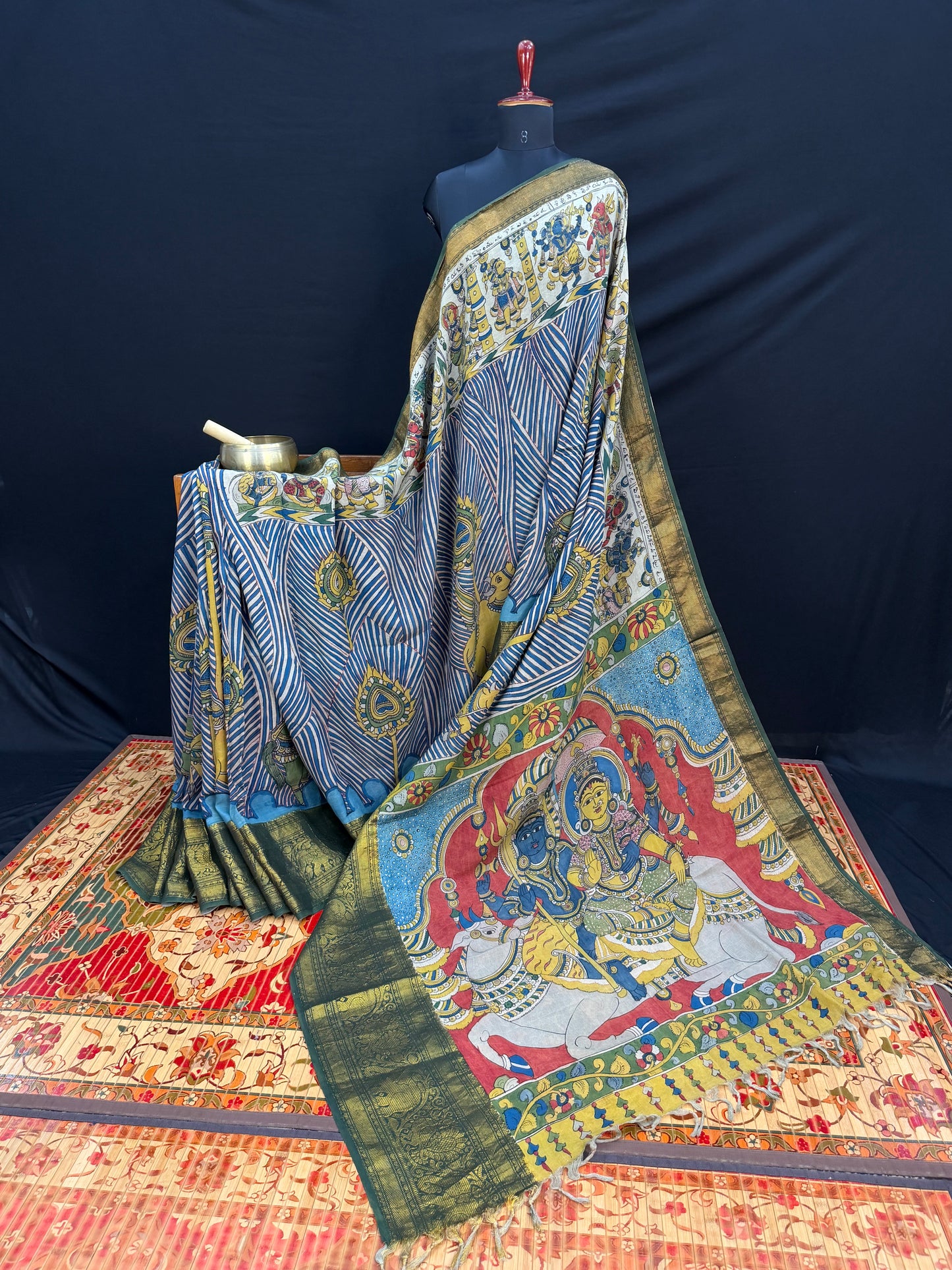 Silkcotton Penkalamkari Saree