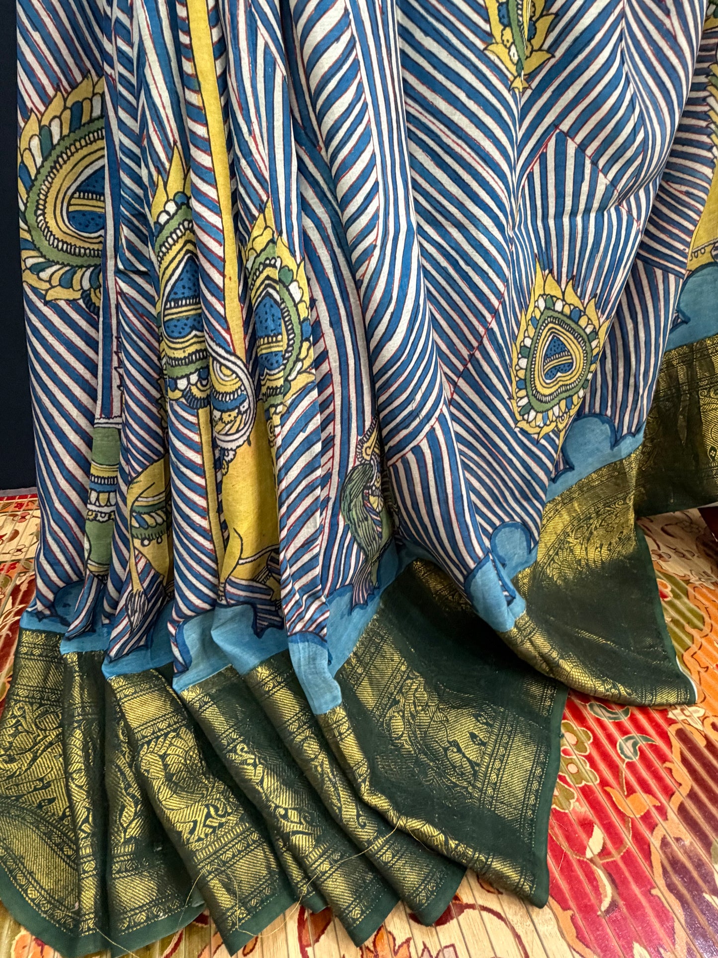 Silkcotton Penkalamkari Saree
