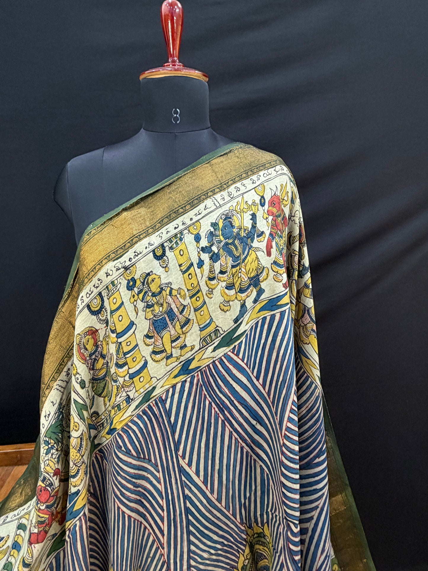 Silkcotton Penkalamkari Saree