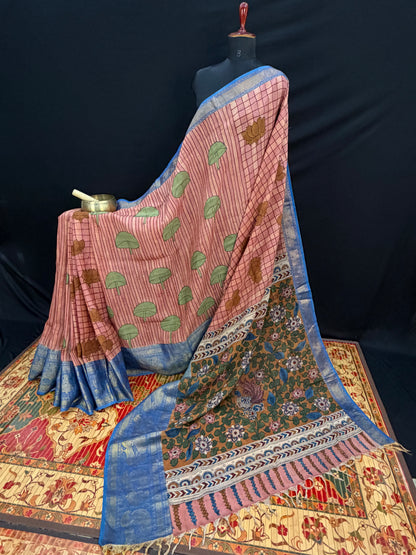 Silkcotton Penkalamkari Saree