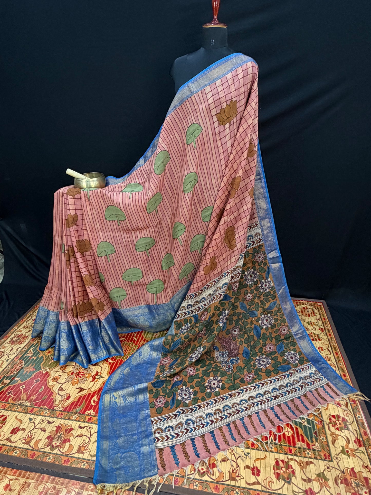 Silkcotton Penkalamkari Saree
