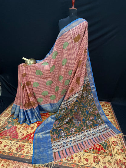 Silkcotton Penkalamkari Saree