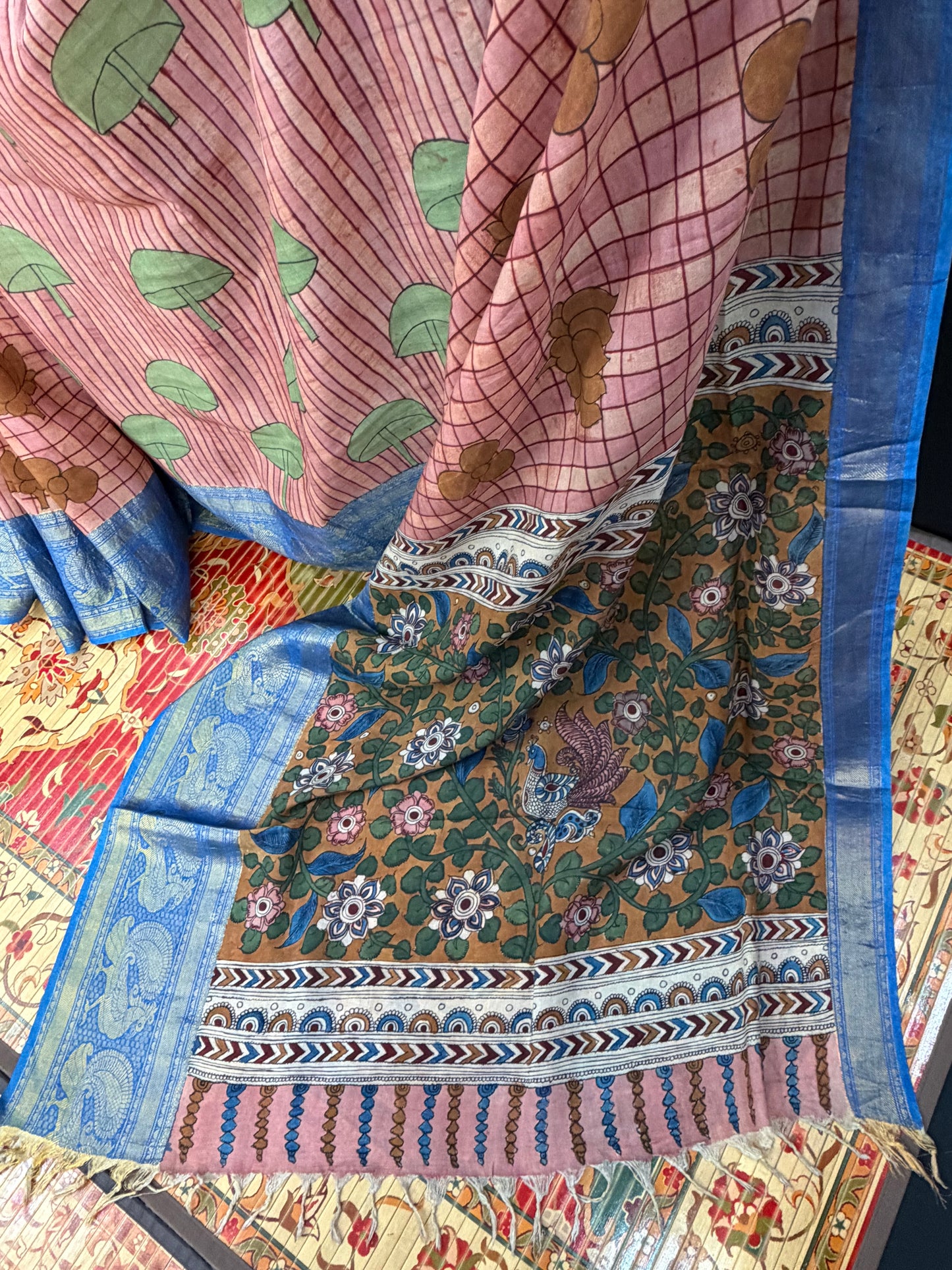 Silkcotton Penkalamkari Saree