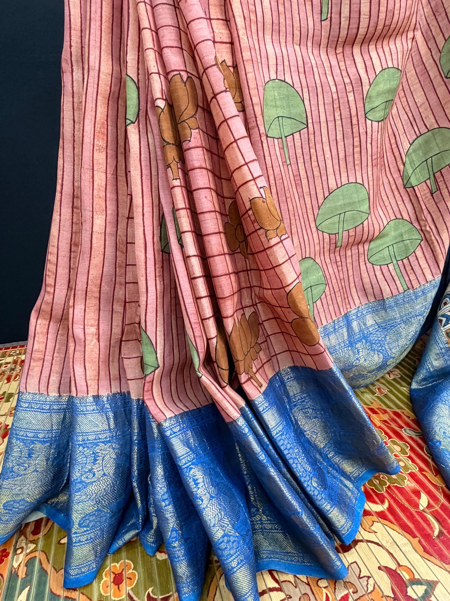 Silkcotton Penkalamkari Saree