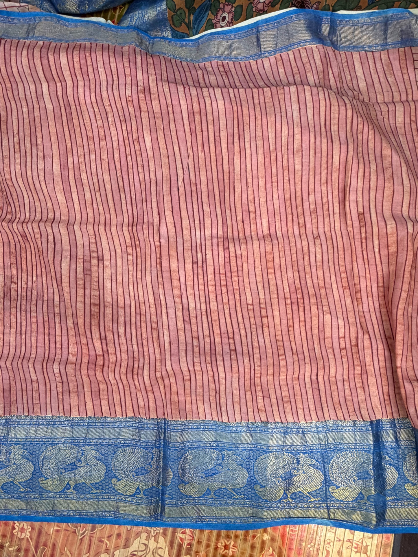 Silkcotton Penkalamkari Saree