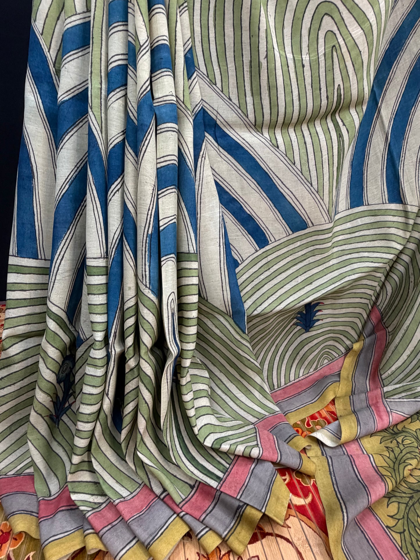 Silkcotton Penkalamkari Saree