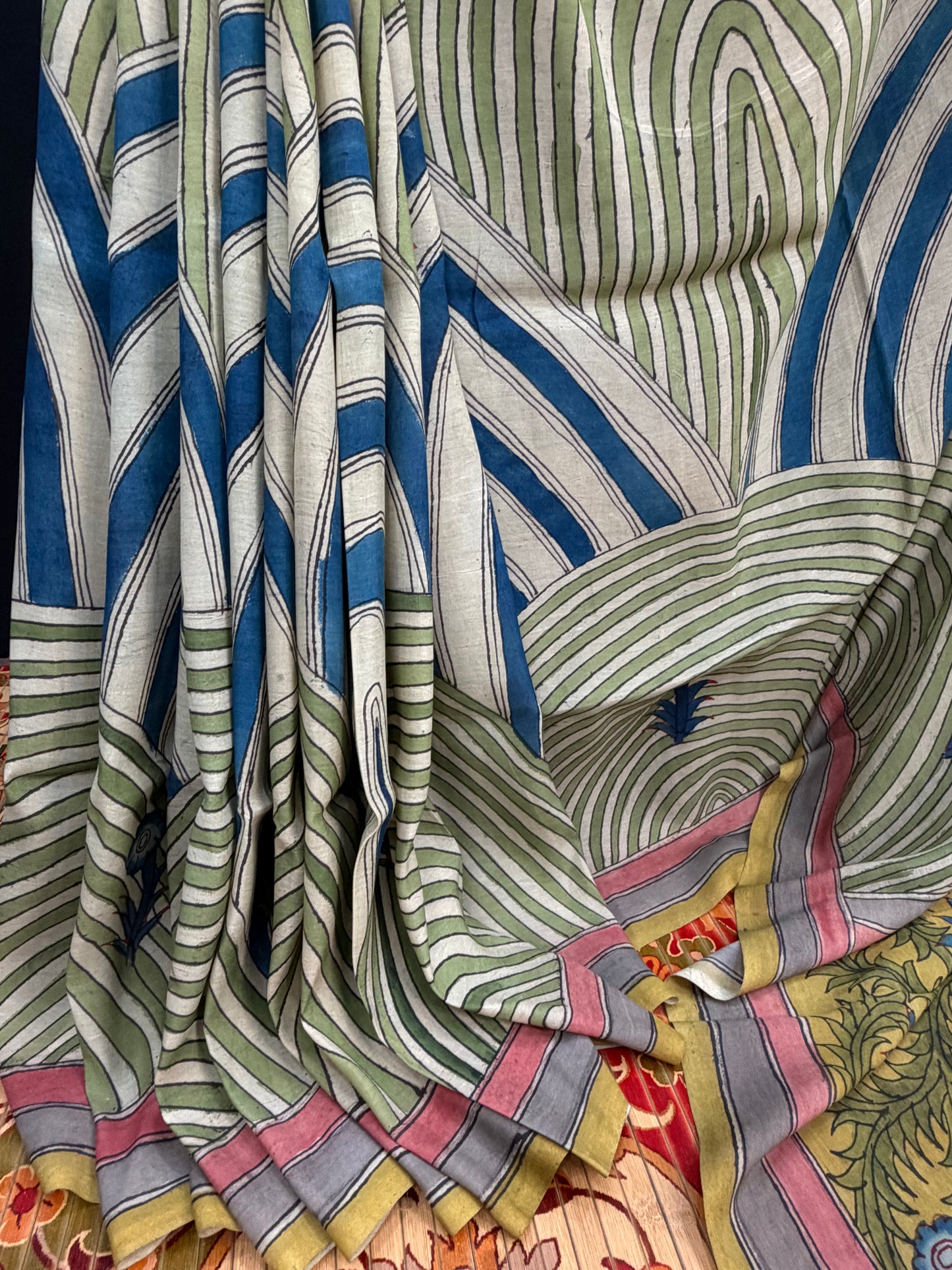 Silkcotton Penkalamkari Saree